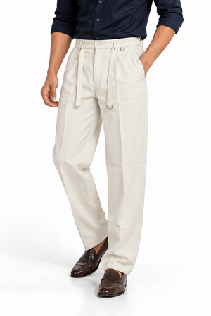 Off White Korean Pant