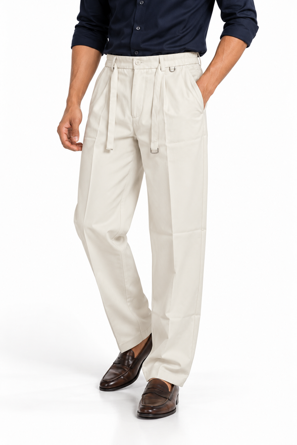 Off White Korean Pant