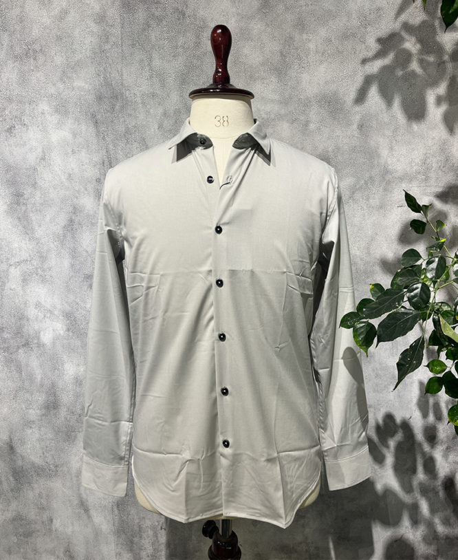 Light Grey Plain Shirt