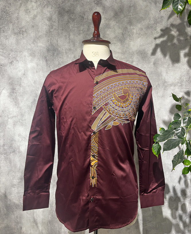 Maroon Stone Shirt