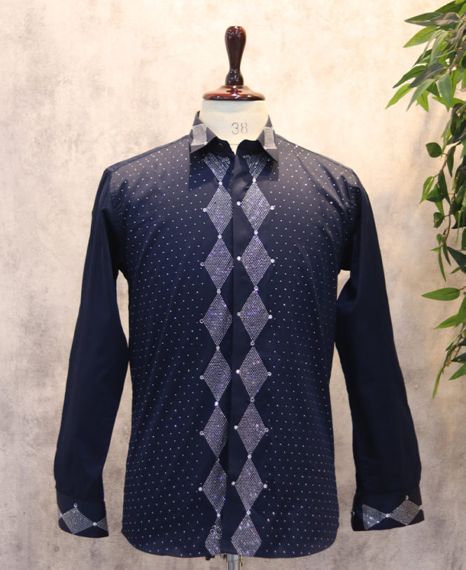 Navy Blue Stone Shirt