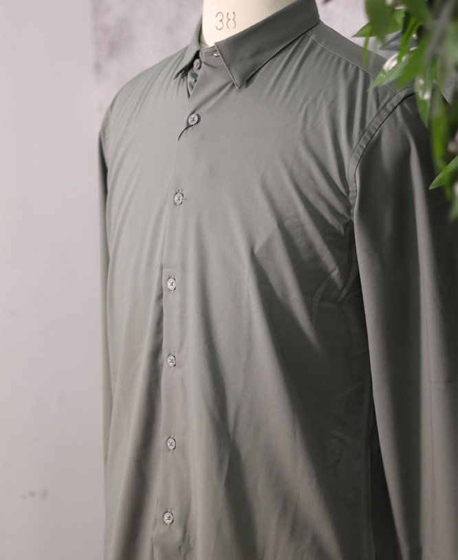 Light Green Plain Shirt - Image 2